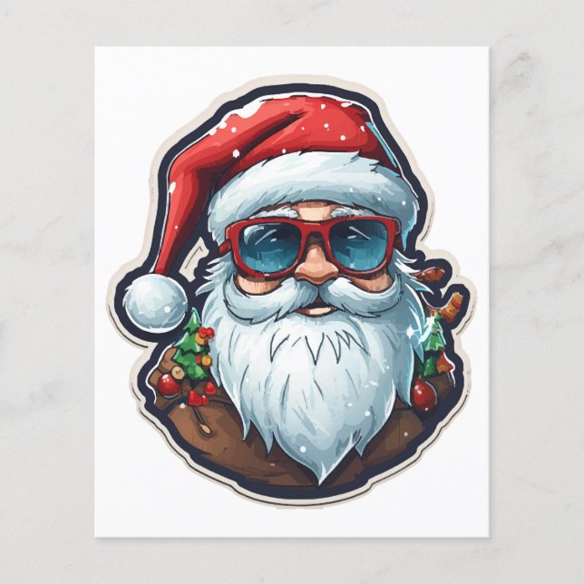 Lámina Santa Claus de Navidad (Anverso)