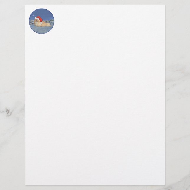 Lámina Santa Claus de Pekingese (Anverso)