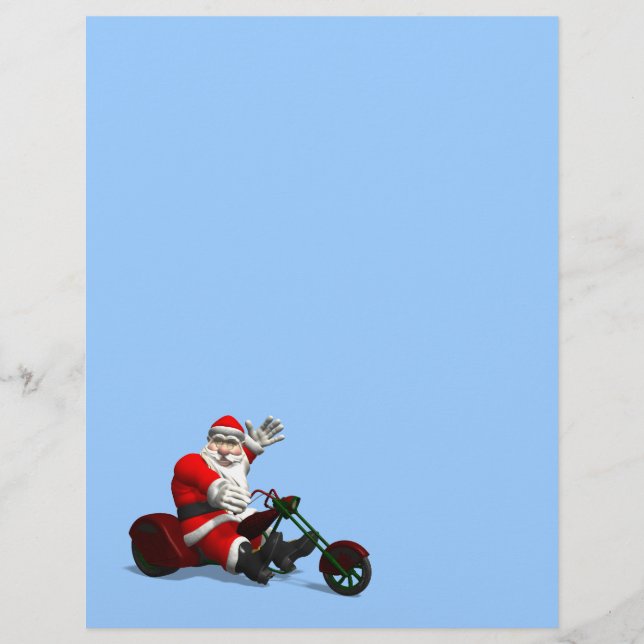 Lámina Santa Claus En Trike (Anverso)