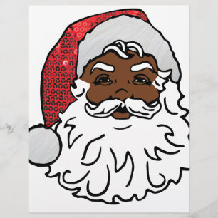 Lámina santa claus negro