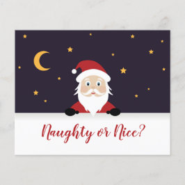 Lámina Santa Claus pide unas buenas o malas noches de Nav