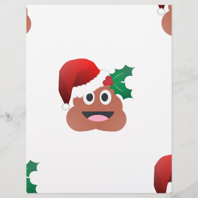Lámina santa claus poop emoji (Anverso)