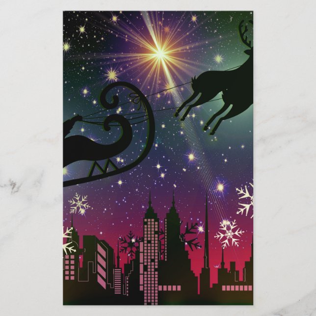 Lámina santa claus sleigh (Anverso)