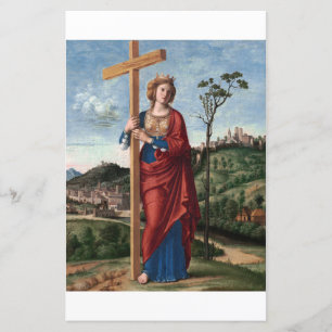 Lámina Santa Elena con la Verdadera Cruz Arte Sagrado