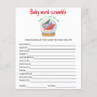 Santa sleigh - Bebé Word Scramble