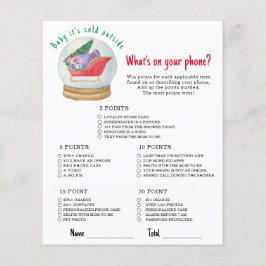 Lámina Santa sleigh qué hay en tu juego de teléfono