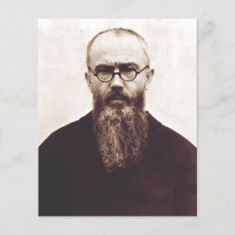 Lámina Santo Maximiliano Kolbe sacerdote católico polaco