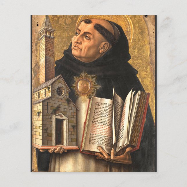 Lámina Santo Tomás de Aquinas (Anverso)