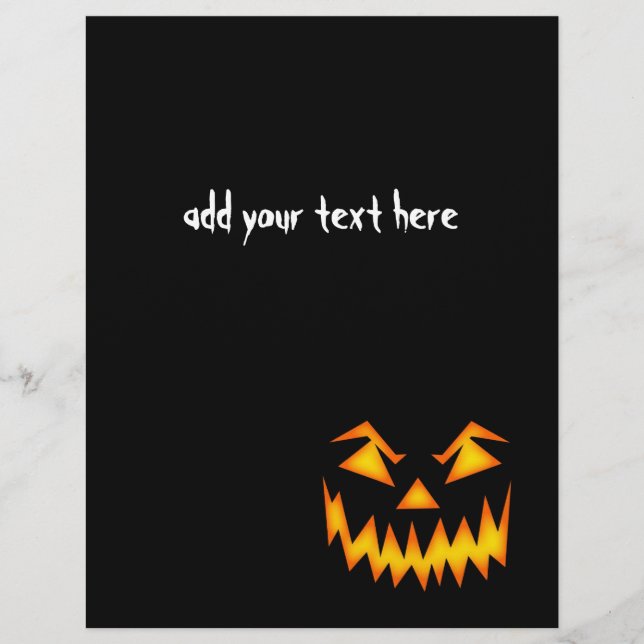 Lámina Scary Halloween Face (Anverso)