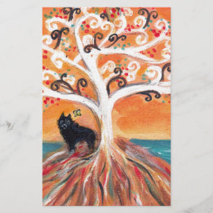 Lámina Schipperke ama la belleza espiritual del árbol del