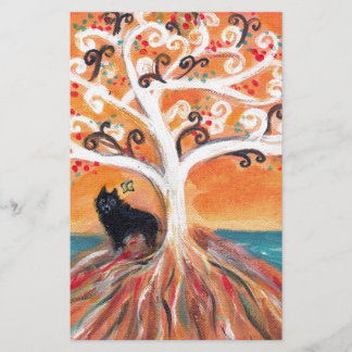 Lámina Schipperke ama la belleza espiritual del árbol del