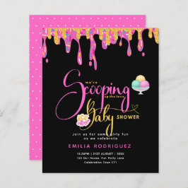 Lámina Scoop Love helado bebé niña ducha