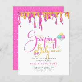 Lámina Scoop Love helado bebé niña ducha