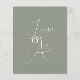 Lámina Script Minimalist Photo Collage Thank You Cards