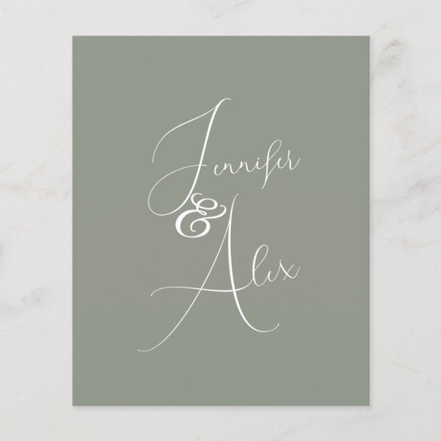 Lámina Script Minimalist Photo Collage Thank You Cards (Anverso)