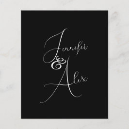 Lámina Script Minimalist Photo Collage Thank You Cards