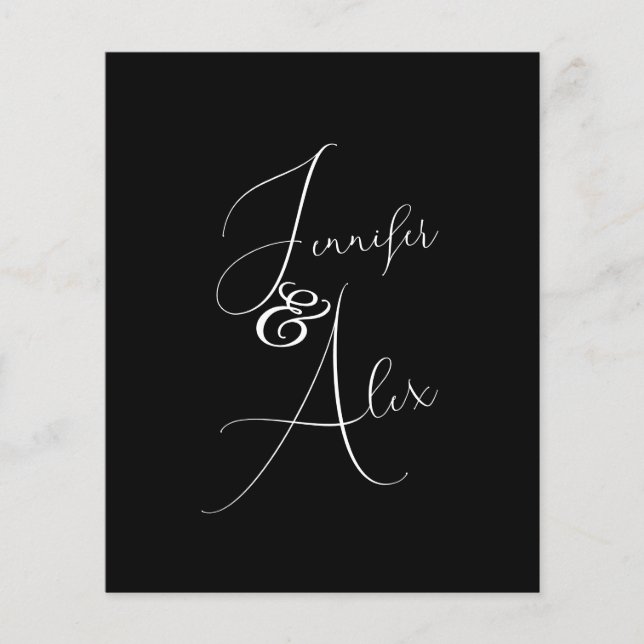 Lámina Script Minimalist Photo Collage Thank You Cards (Anverso)