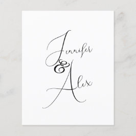 Lámina Script Minimalist Photo Collage Thank You Cards