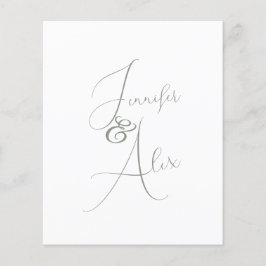 Lámina Script Minimalist Photo Collage Thank You Cards