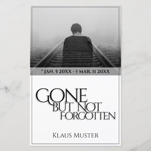 Lámina Se fue pero no se olvidó - Brillante (Anverso)