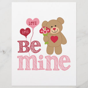 Lámina Sé Mi Osito Del Día De San Valentín