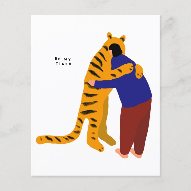 Lámina Sé mi tigre (Anverso)