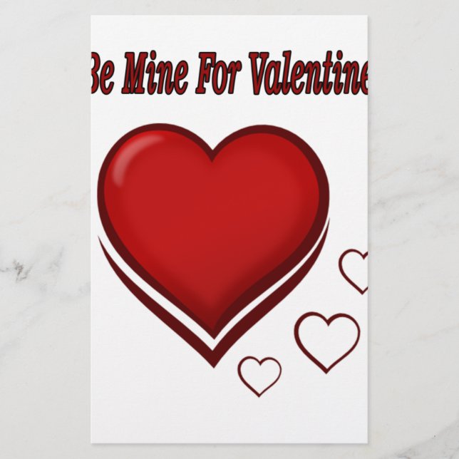 Lámina Sé mío para San Valentín (Anverso)
