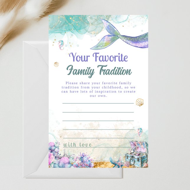 Lámina Seafoam Mermaid Family Tradition Keepsake (Subido por el creador)