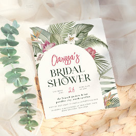 Lámina Secador de Novias Moderno del Arco Floral Tropical