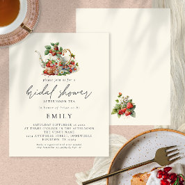 Lámina Secador de Strawberries Afternoon Tea Bridal Showe