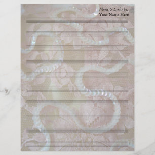 Lámina Secuencias y Lace Blank Sheet Music 10 Stave