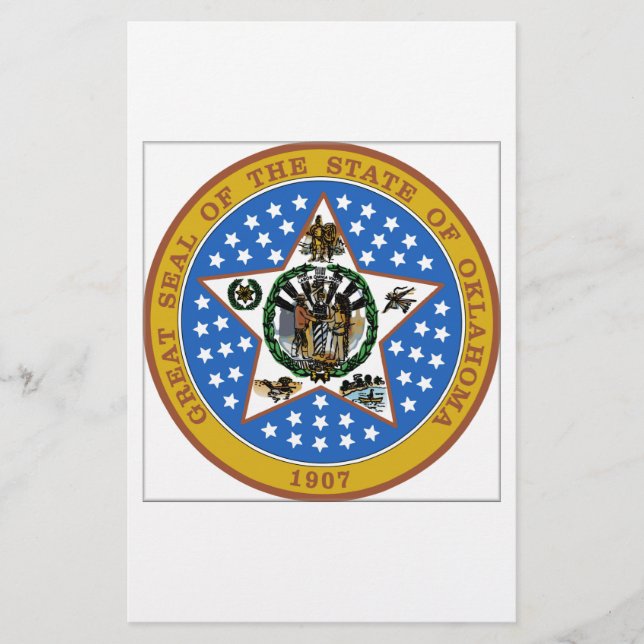 Lámina Sello de estado de Oklahoma (Anverso)