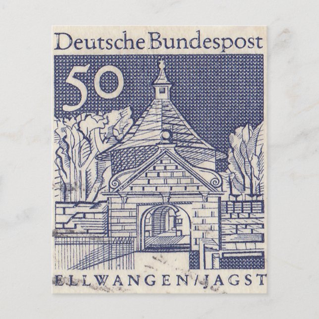 Lámina Sello postal alemán Bundespost (Anverso)