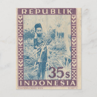 Lámina Sello postal de Indonesia