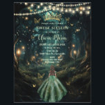 Lámina Selva encantada Esmeralda Verde Vestido dulce 16 1<br><div class="desc">Personalice esta encantadora hoja de invitación de Quinceañera / Sweet 16 cumpleaños de manera fácil y rápida. Simplemente haga clic en el botón Editar usando herramientas de diseño para editar el texto, cambiar estilos de fuente y colores de fuente. Con un chica vestido con un vestido verde esmeralda y un...</div>