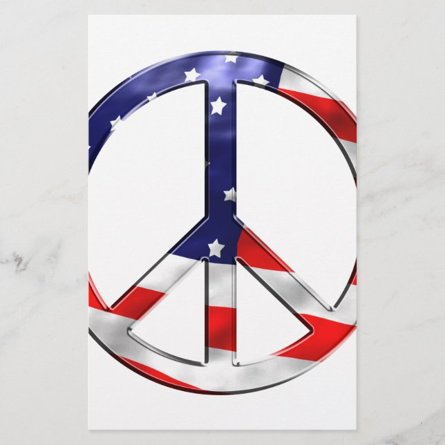 Lámina señal de paz de estados unidos (Anverso)