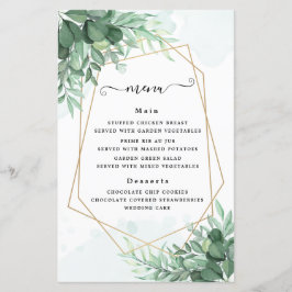 Lámina Sencilla caligrafía vegetación rústica