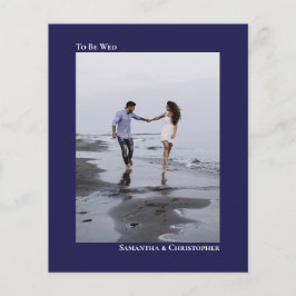 Lámina Sencilla Invitación de Foto de Boda PRESUPUESTO Az