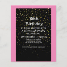 Sencillo oro Negro cumpleaños 60