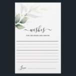 Lámina Sencillos deseos de vegetación para la carta de la<br><div class="desc">Sencillos deseos de vegetación para la tarjeta de novia y novio</div>