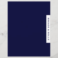 Separador de Recetas | Panes y Panecillos | Navy y
