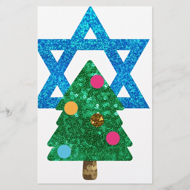 Lámina sequin christmukkah hanukkah (Anverso)