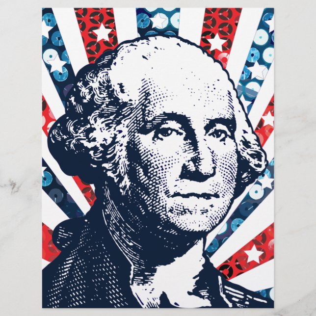 Lámina sequin george washington (Anverso)