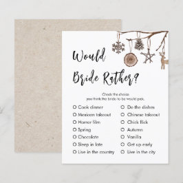 Lámina Sería mejor una novia | Juego de ducha de novia en