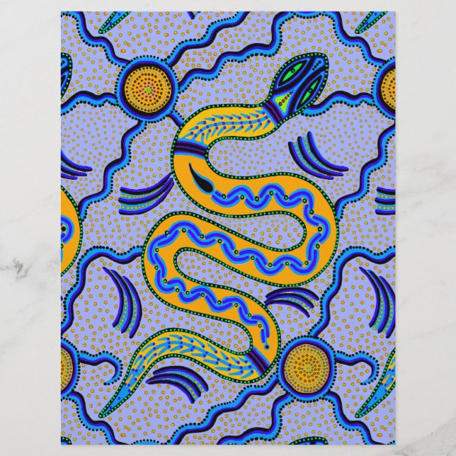 Lámina Serpiente Tribal (Anverso)
