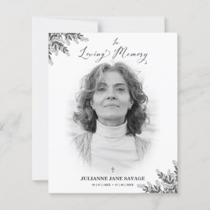 Lámina Servicio de recordat orio de fotografías funeraria