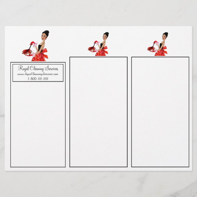 Lámina Servicios de limpieza - Volantes de la diva afroam (Anverso)