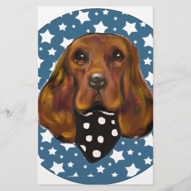 LÁMINA SETTER IRLANDÉS (Anverso)