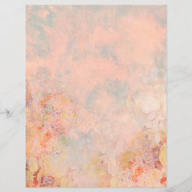 Lámina Shabby Chic y papel manchado de té (Anverso)