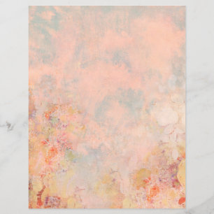 Lámina Shabby Chic y papel manchado de té